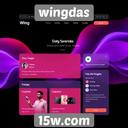 Mudanças na interface do usuário do site wingdas